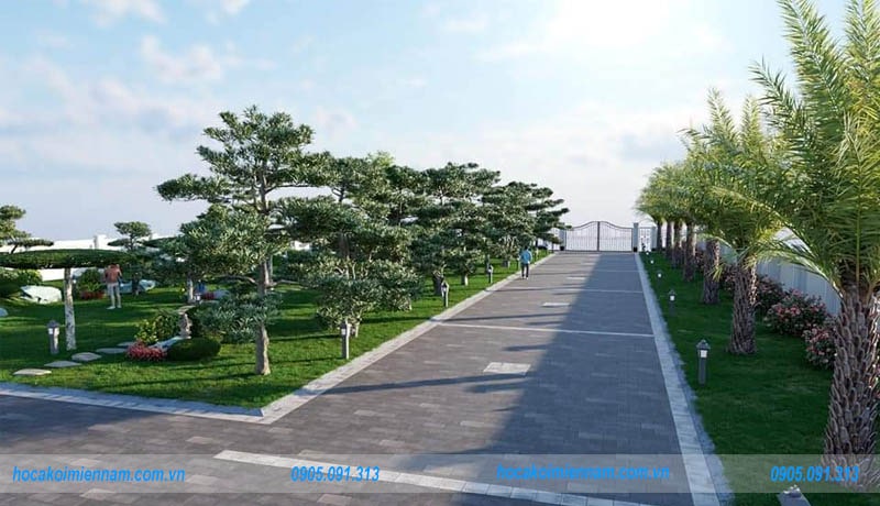Công trình sân vườn nhà anh Quang quận 9 - 03
